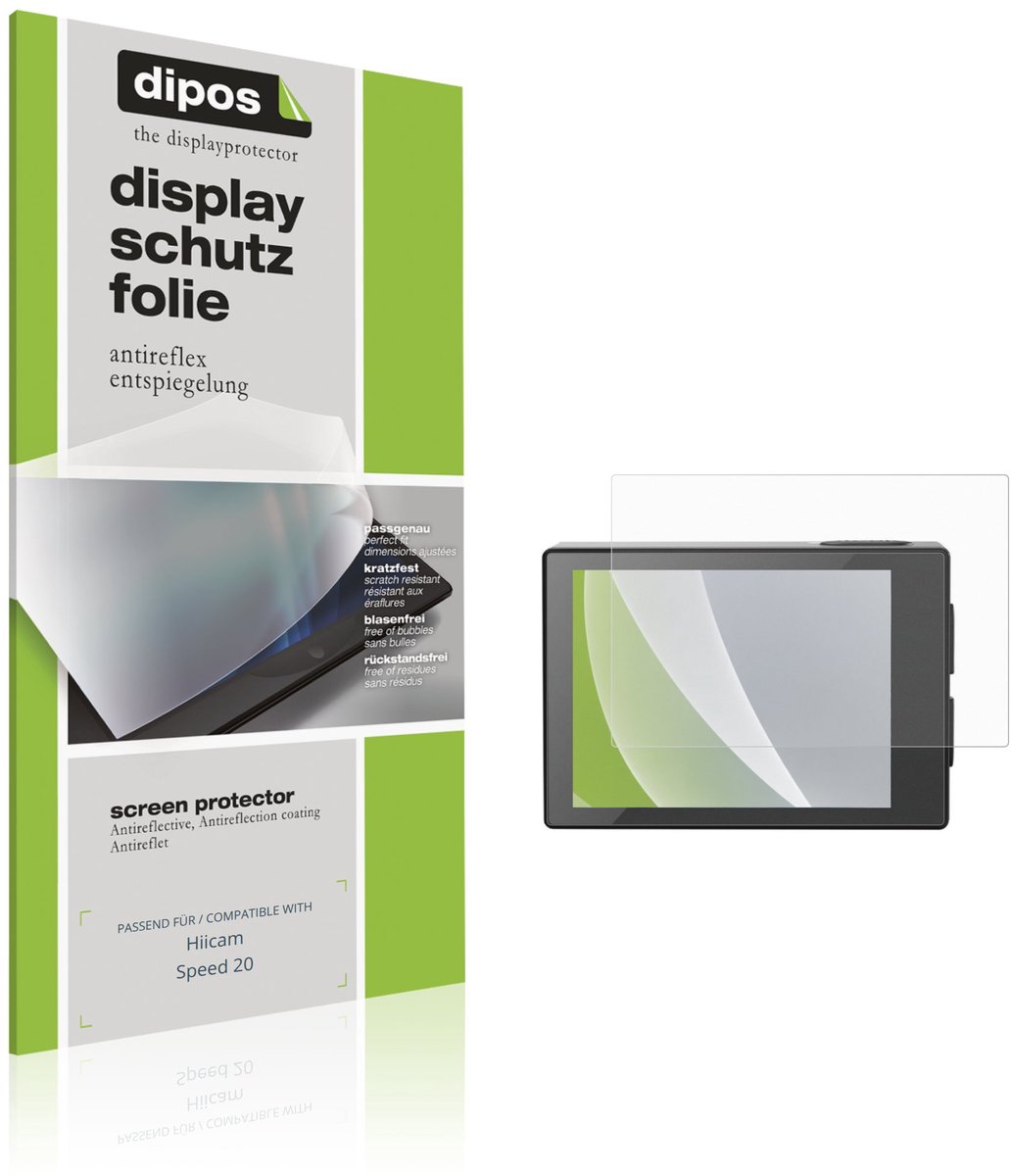 dipos – 4x Matte Beschermfolie geschikt voor Hiicam Speed 20 | Krasbestendige & antireflecterende Screenprotector Ultra-Thin