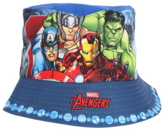 Avengers zomerset - strandset, tennisset, zonnebril, vissershoedje en poncho van Merkloos — afbeelding 4