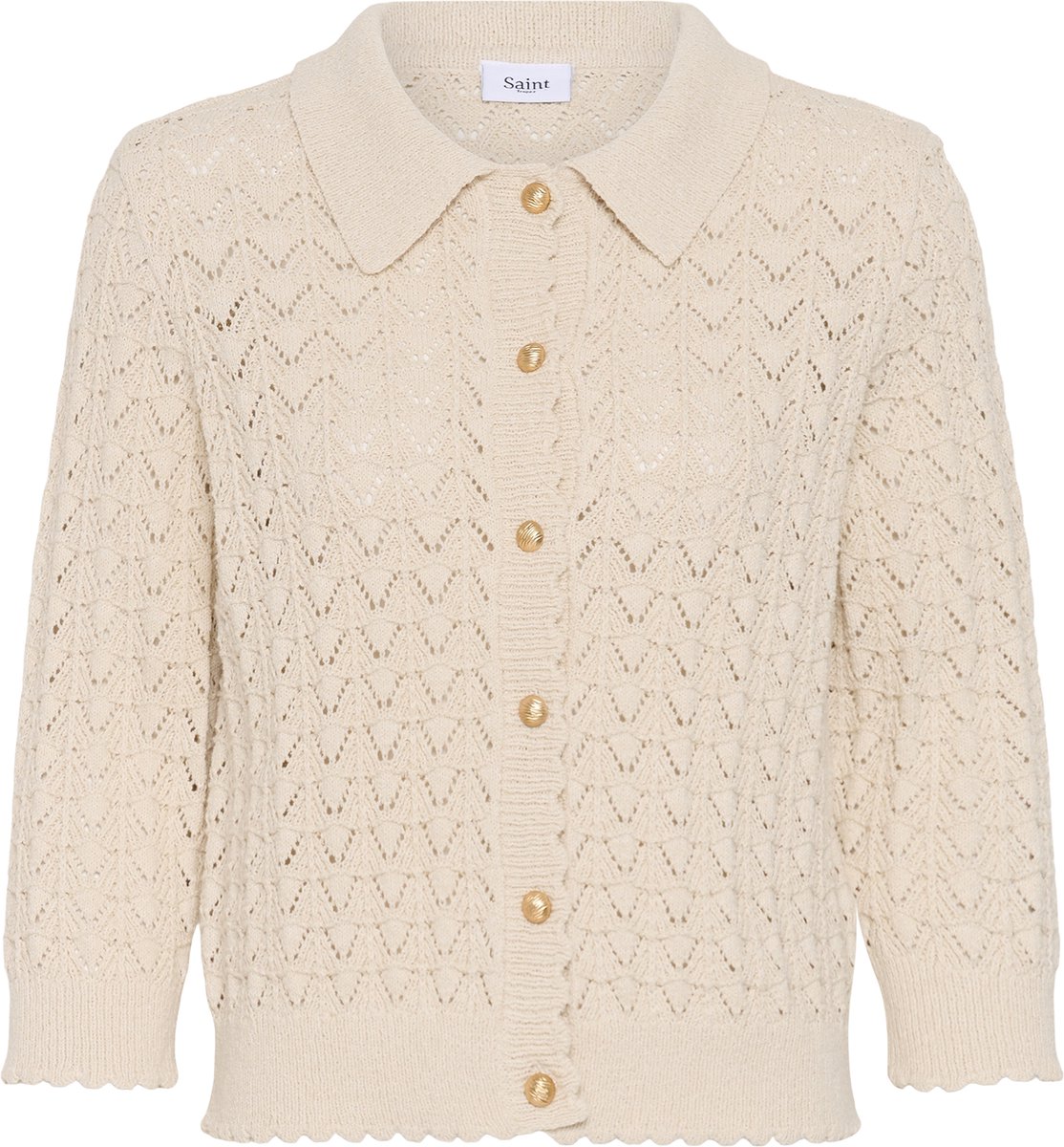 Saint Tropez SylvieSZ Cardigan Dames Trui - Birch