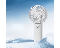 Ventilateur à main - Mini ventilateur - Ventilateur à main électrique portable - Mini ventilateur portable - Léger - Silencieux - Pour bureau à domicile - Voyage - Extérieur - Blanc