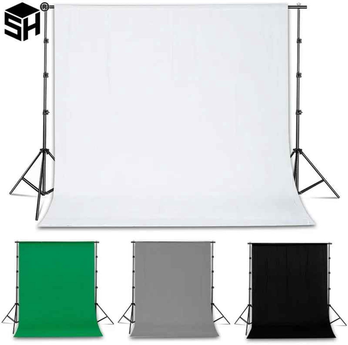 Casa Living Fotografie Achtergronddoek - 200 x 300 cm - Mousseline Katoen - Niet-Reflecterend - Slijtvast Studio Doek - Wasbaar