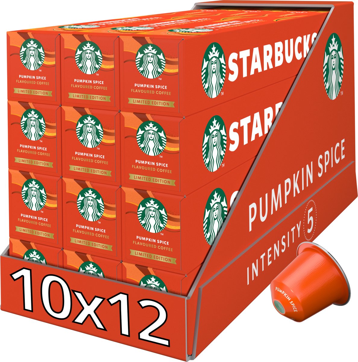 Starbucks by Nespresso capsules Pumpkin Spice - 10 koffiecups x 12 doosjes