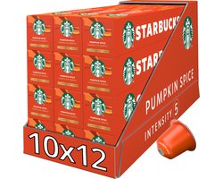 Starbucks by Nespresso capsules Pumpkin Spice - 10 koffiecups x 12 doosjes