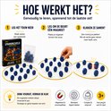 Spanningsveld magnetisch spel: plaats een blauwe steen op een geel touw om het spel te spelen.