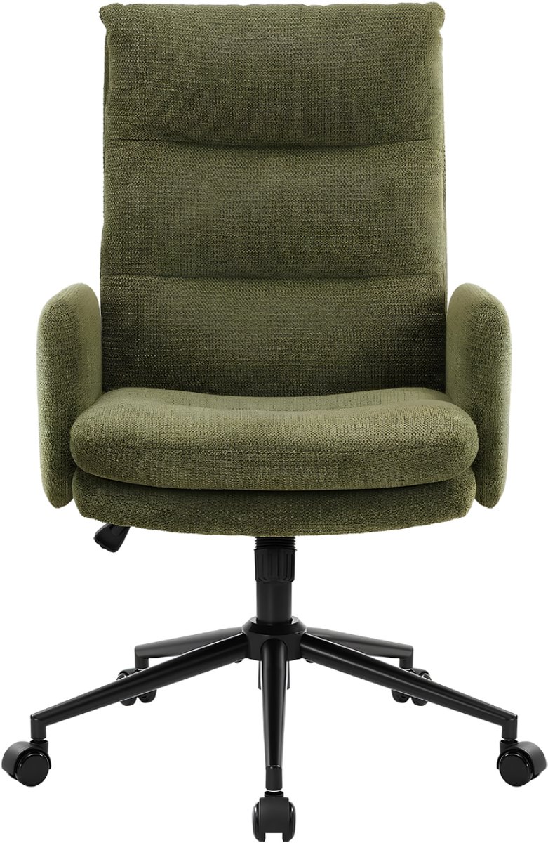 NIVA® Ergonomische Bureaustoel - Bureaustoel - Bureaustoelen voor Volwassenen - Groen - 72cm x 72cm x 106cm