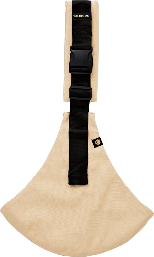 Wildride® Kinderdrager Beige - 100% Katoen - Lichtgewicht & Draagbaar - Heupdrager Voor Kinderen van 9 Maanden tot 4 Jaar - Draagzak voor Baby en Peuter - Baby Carrier - Tot 20 kg