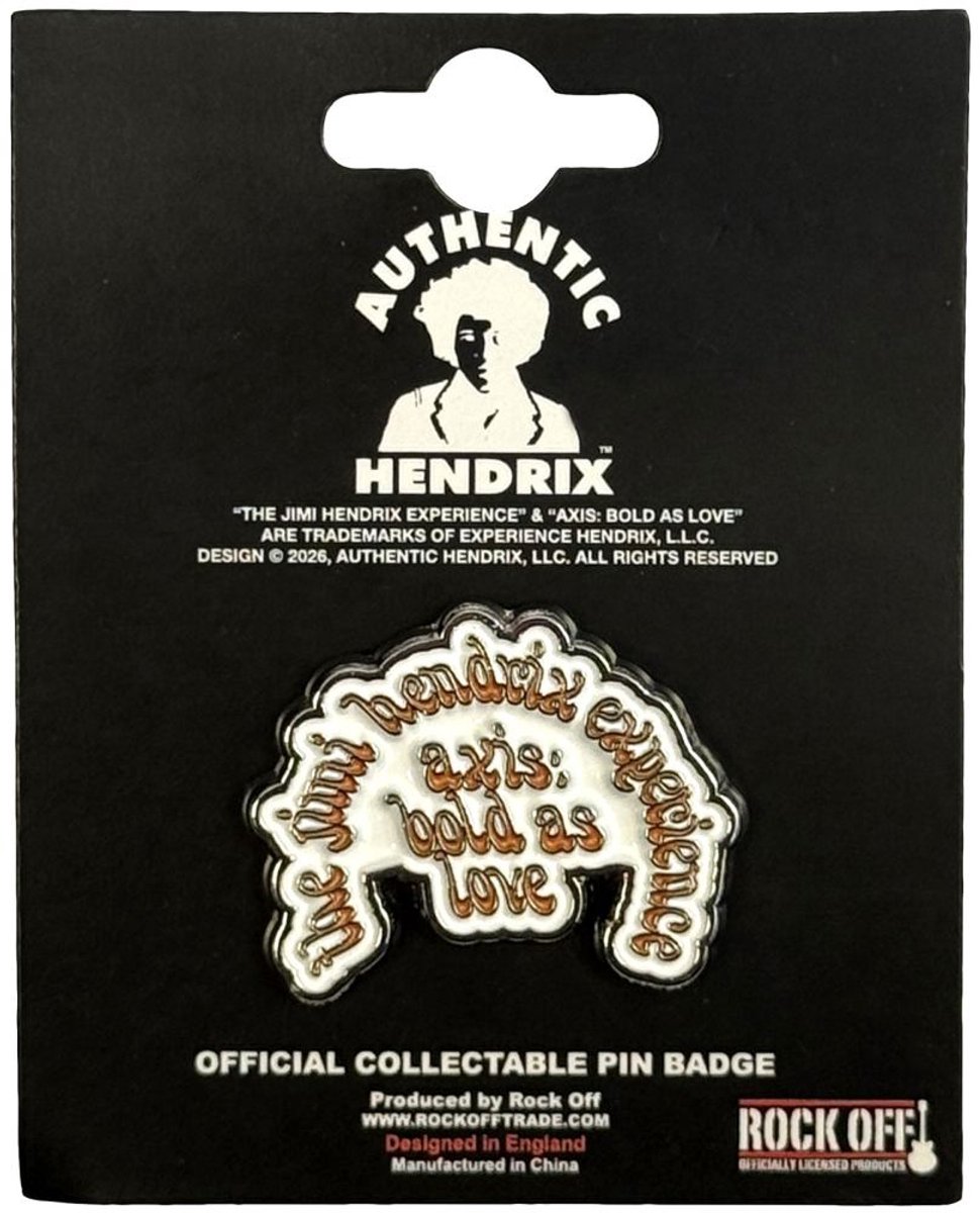 Jimi Hendrix - Axis Pin - Wit