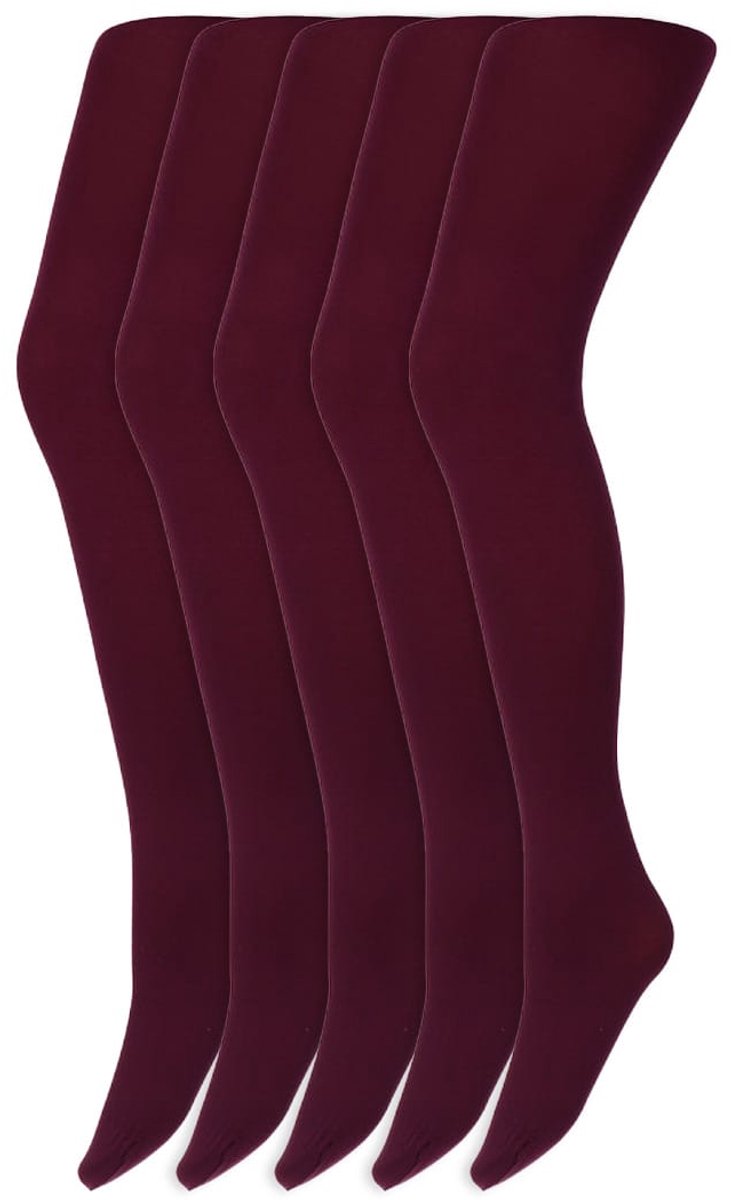 Gekleurde panty’s | Micro | 60 Denier | Merk: Marianne | Maat: S t/m XXL | Kleur: Donker Cyclaam | 5 Paar