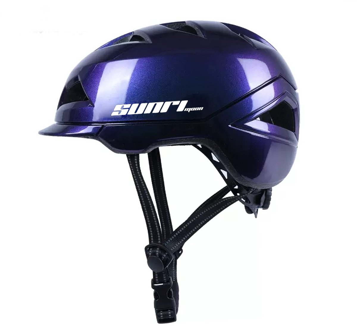 MEETYOO Fietshelm - Ebike Helm voor Volwassenen - Dames en Heren Geschikt voor Elektrische Fiets en Racefiets -Paars-M(54-57 cm)