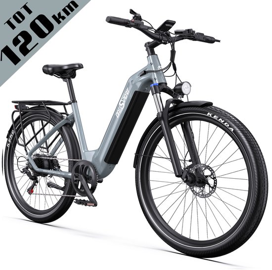【Eindejaarsdeal】Elektrische Fiets ONESPORT OT05PRO - 140 km Actieradius - 810Wh Accu - 28 Inch Wielen - Shimano 7 Versnellingen - Hydraulische Schijfremmen - Aluminium Frame - LCD Display & APP - Elektrische Stadsfiets - Wit - 【Eindejaarsdeal】Elektrische - €989,99