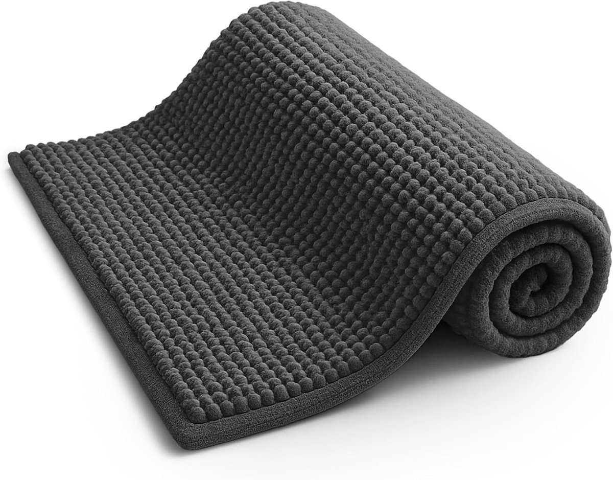 SnelShoppen - Antislip Badmat - Zacht en Comfortabel Microfiber Mat met Machinewasbaar Design - Waterabsorberend en Sneldrogend voor Hygiënische en Sc