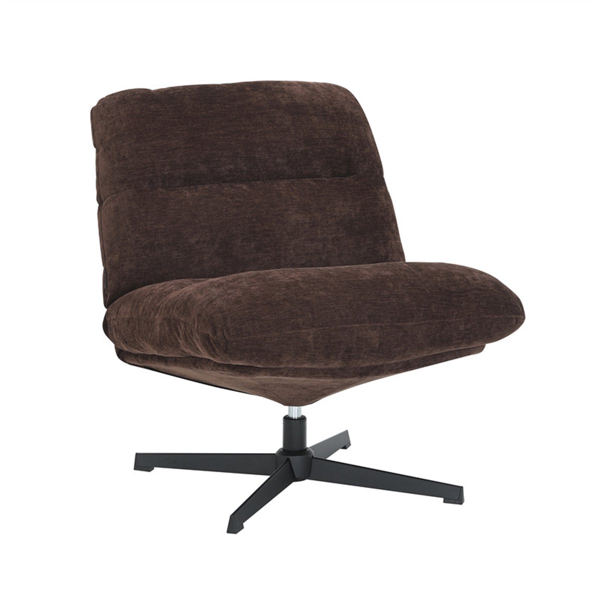 Bronx71® Fauteuil Sara draaibaar velvet bruin