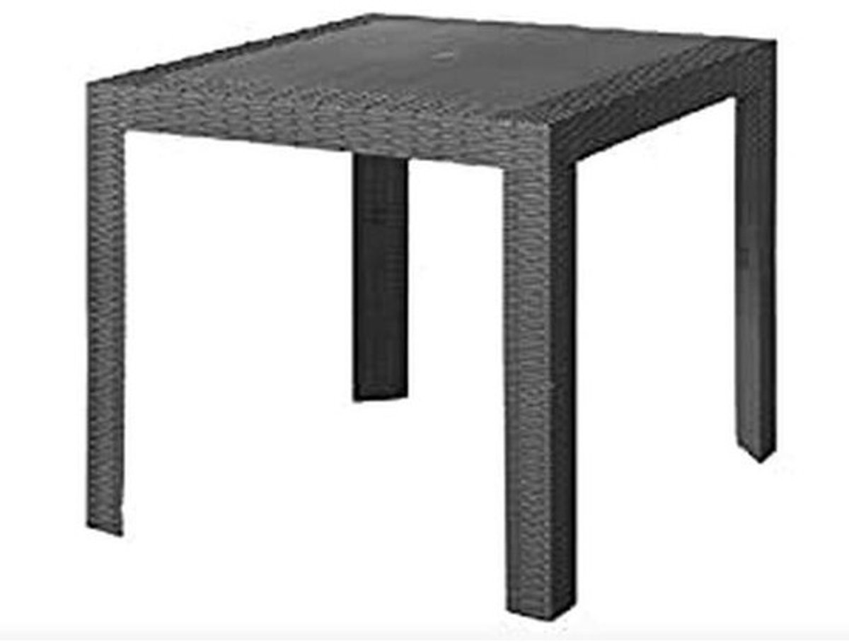 Draaibare Salontafel Antraciet 80x80 cm Rechthoekig Tafelblad