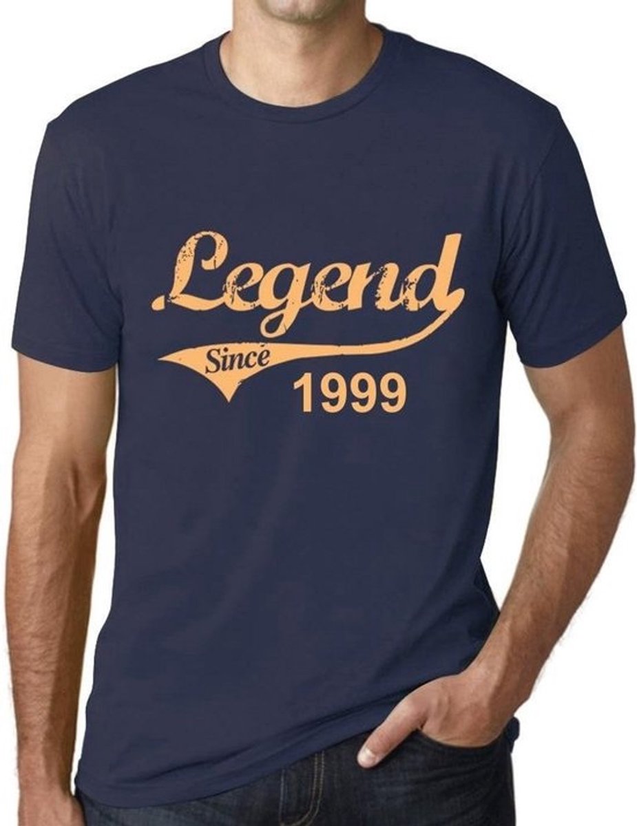 Heren T-Shirt 'Legend Sinds 1999' - Cadeau voor 25e Verjaardag en Jubileum