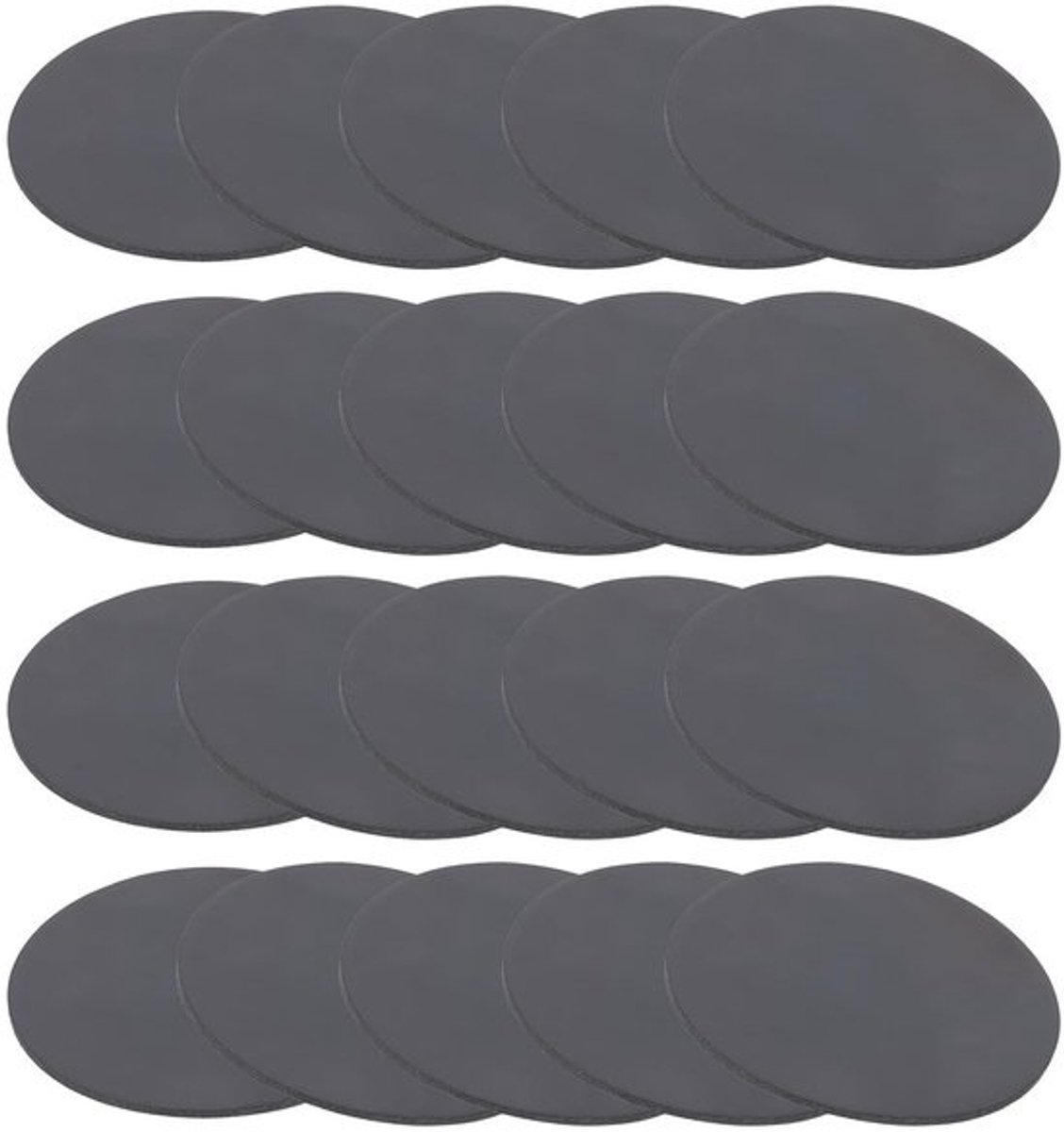 Set van 20 Zwarte Rubberen Rondellen - 50mm x 1.5mm - Trillingsdempende Pakkingen