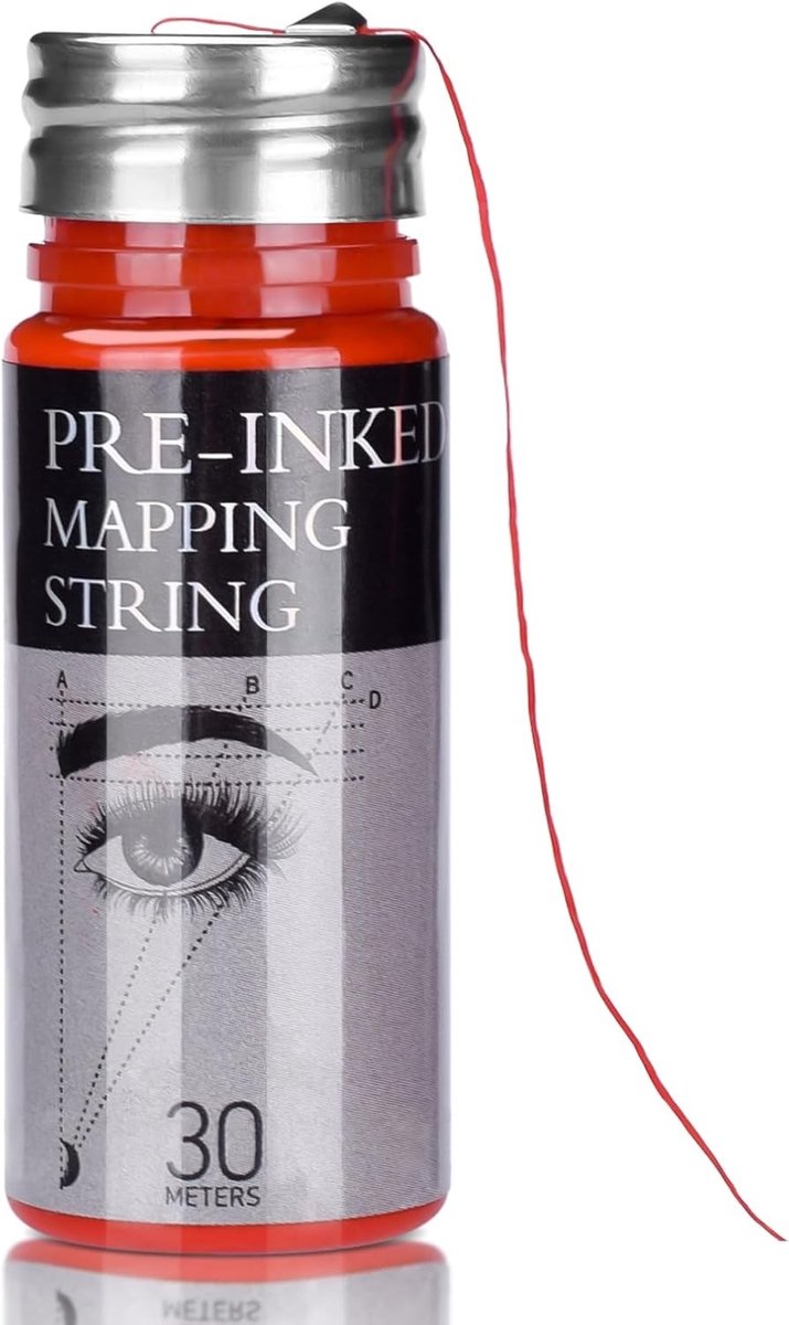 30m rode wenkbrauw mappingdraad voor microblading en lipmapping - Precisie meetinstrumenten voor schoonheid