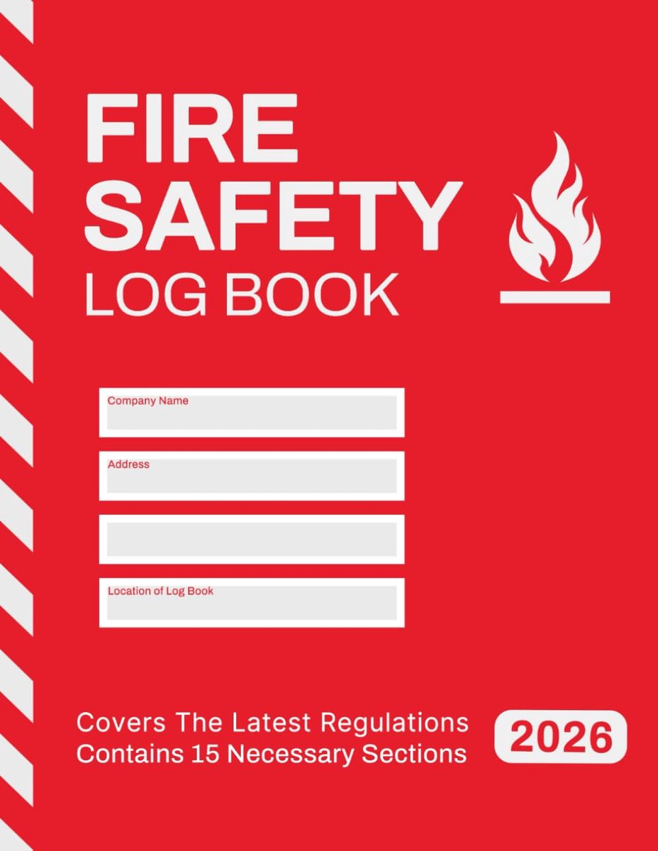 Fire Safety Log Book: 15 Different Sections for Inspections and Testing of Fire Alarm & Detection, Emergency Lighting - ShopVlot