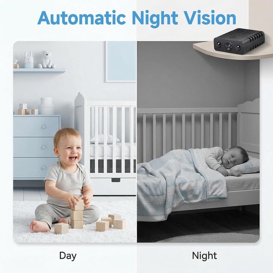 Mini Beveiligingscamera - Spy Camera HD - Huis Bewaken - Plug and Play Installatie — afbeelding 4