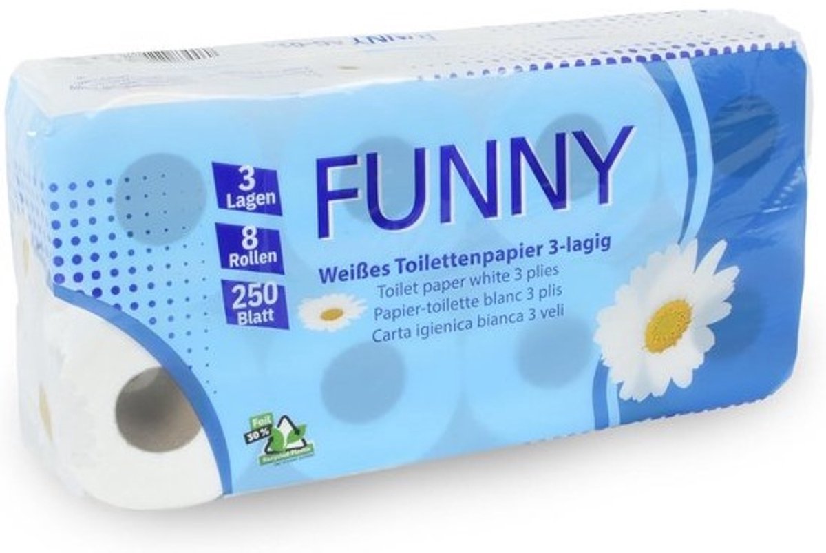 Toiletpapier - WC Papier - Dagelijks Gebruik - 3-Laags Comfort - 72 Rollen - Wit