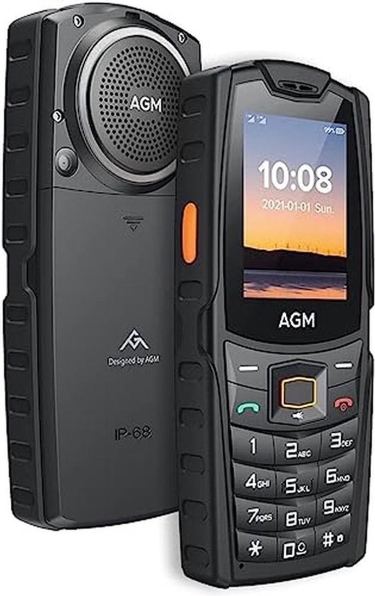 Senior 4G mobiele telefoon met 109 dB luidspreker, waterdicht en onbreekbaar, ideaal voor ouderen