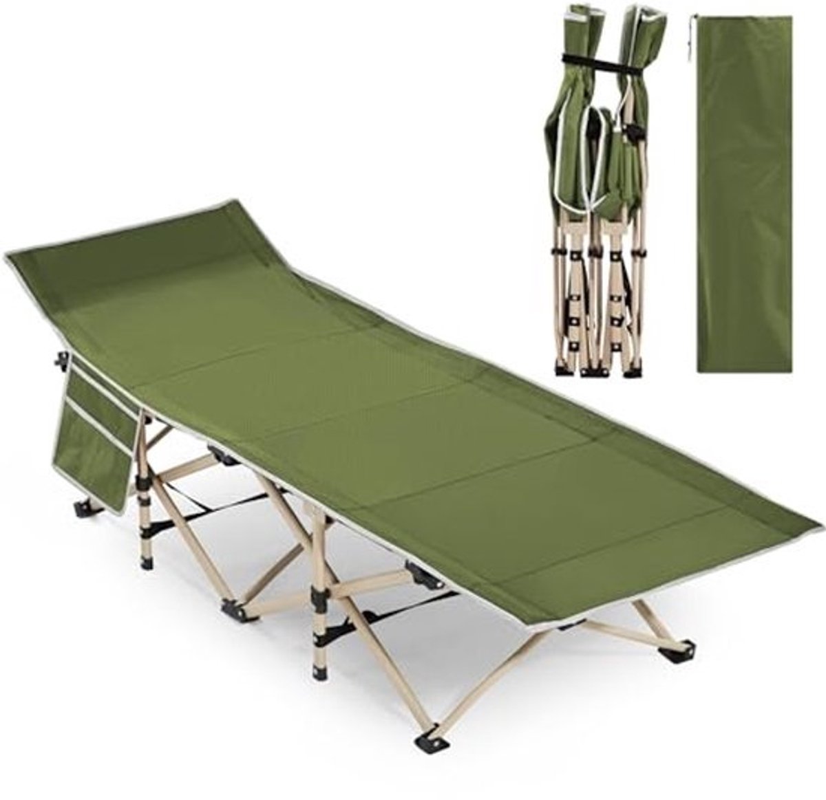 Opvouwbaar Campingbed voor 150 kg - Ideaal voor Kamperen en Thuisgebruik