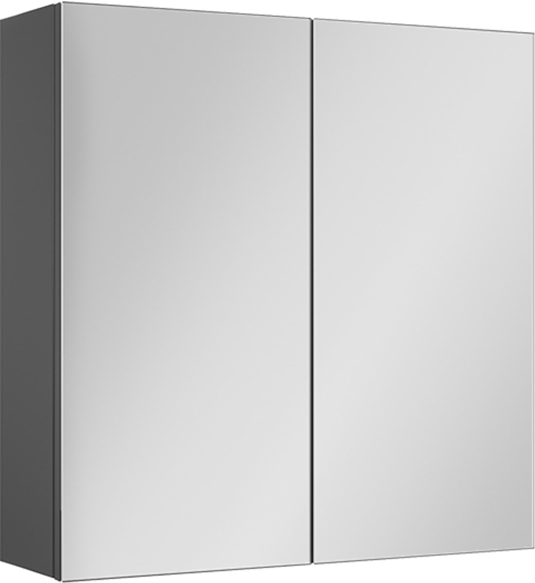 Vicco Badkamerspiegelkast Lavia, Antraciet, 60 x 60.2 cm