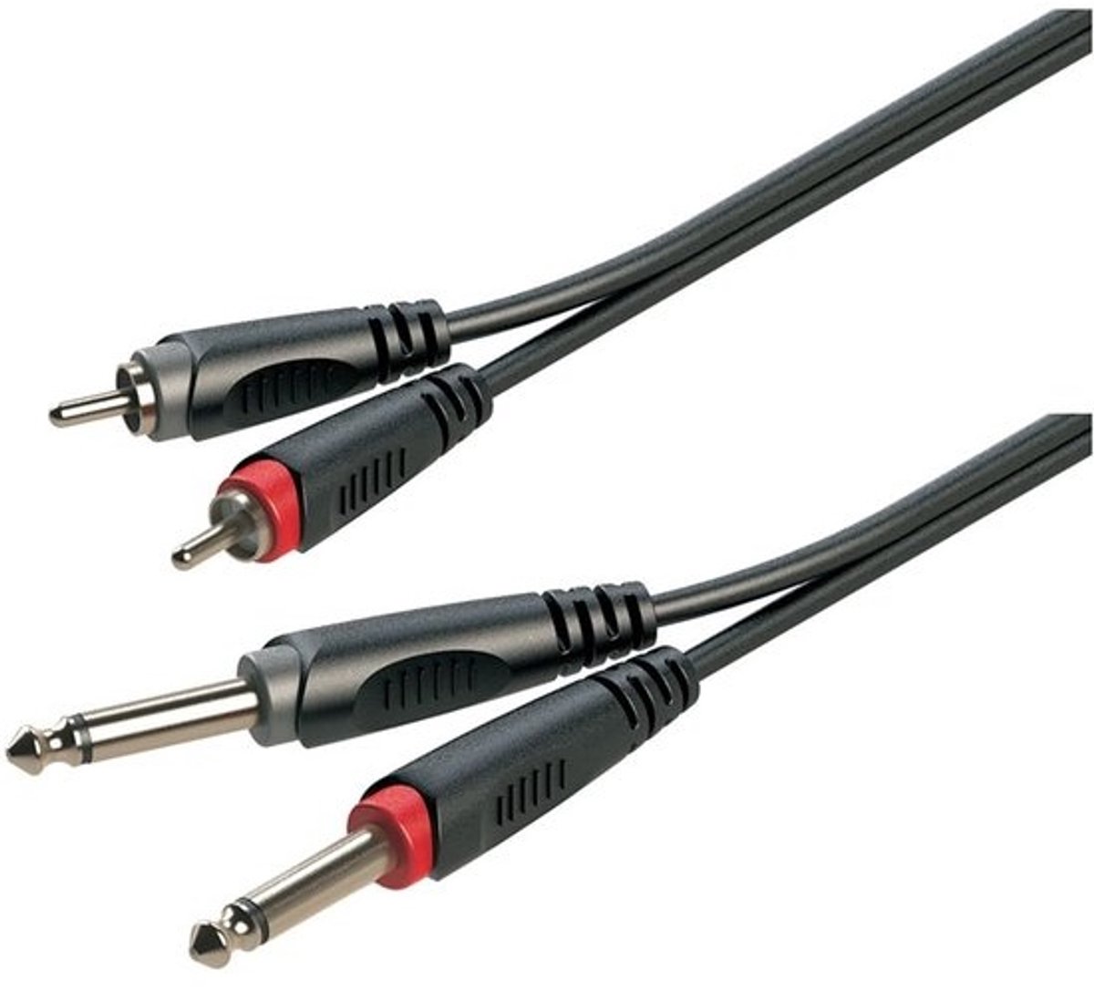 Stereo Audio Kabel - RCA Jack Adapter - Muziek Aansluiten - Hoge Signaalkwaliteit - 1.5 Meter - Zwart