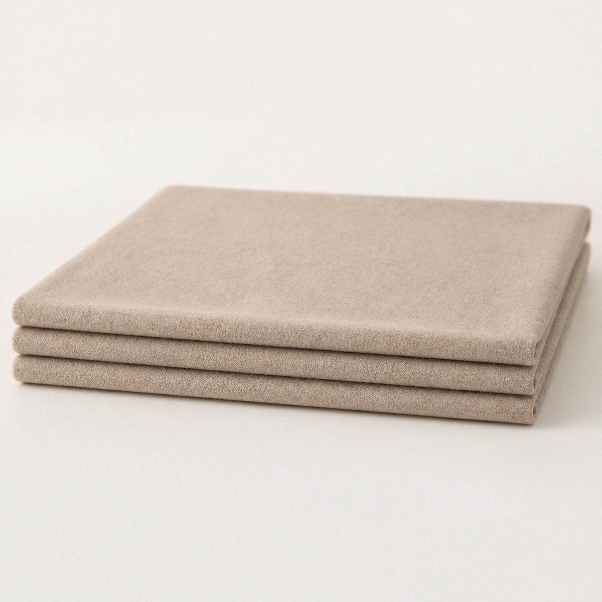 Wollen ledikantdeken / babydeken 100x140 cm – 100% wol – Gemêleerd beige