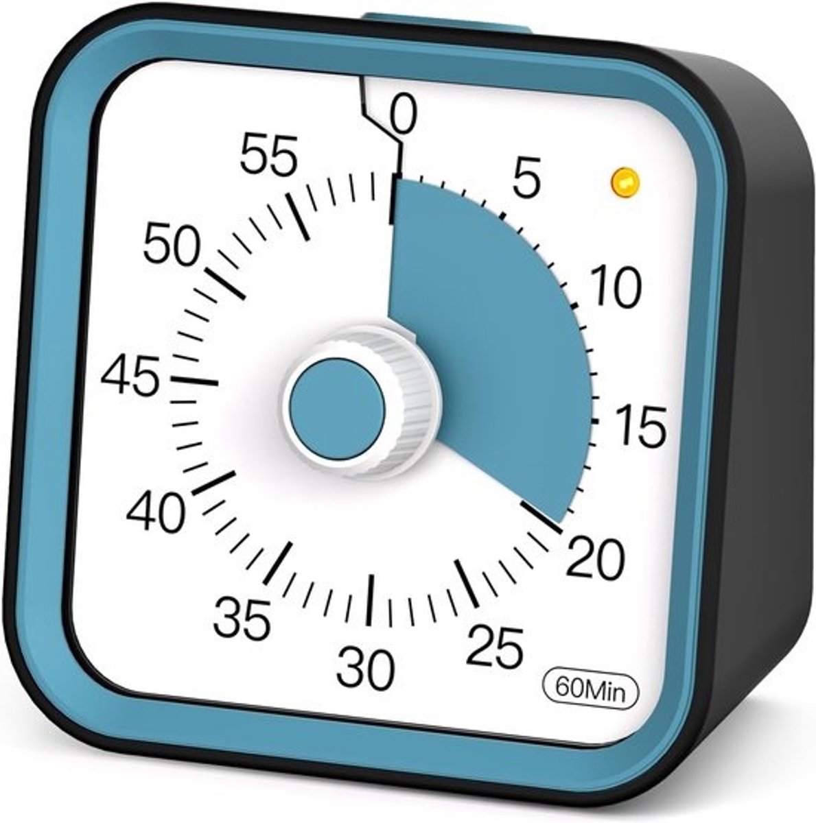 Visuele Timer - Kindertimer Kookwekker - Studeer Hulp - Pauze Functie - 4.8 x 7.6 cm - Zwart