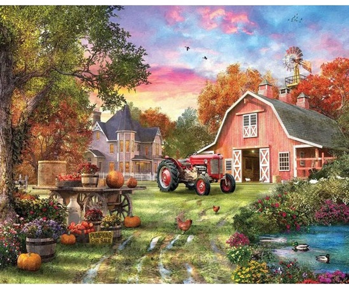 Legpuzzel Boerderij - Boerderijleven Puzzel - Ontspanning Thuis - 1000 Stukjes - 25x30cm