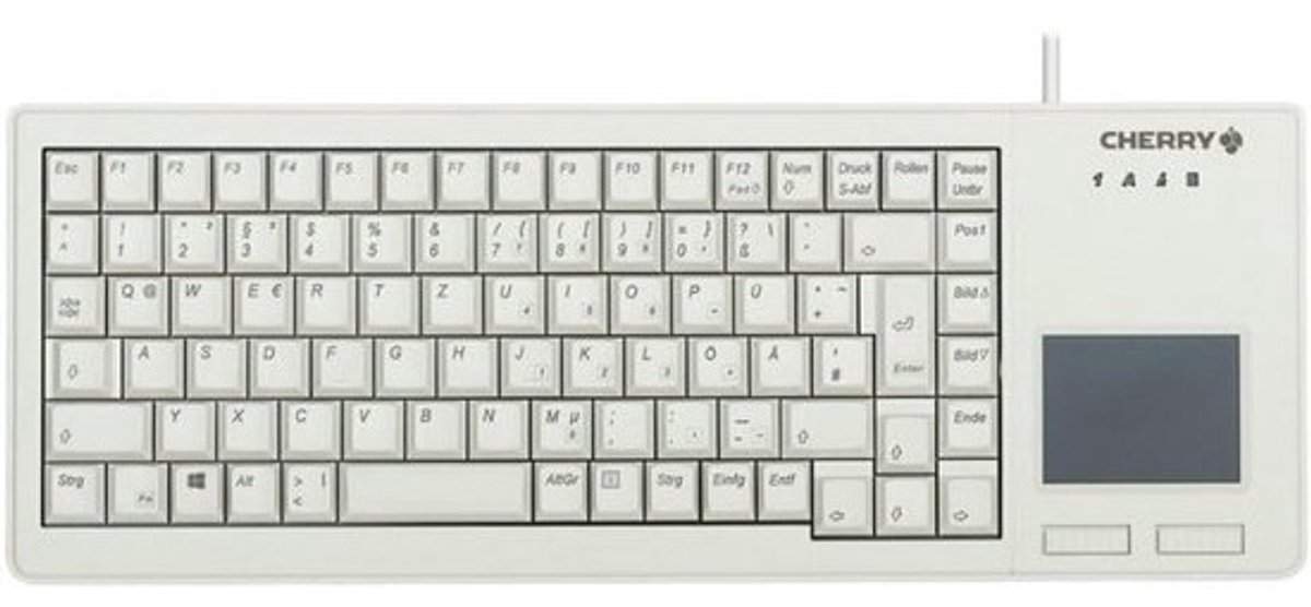 Compact Touchball Toetsenbord met Geïntegreerde Touchpad en Duitse QWERTZ-indeling