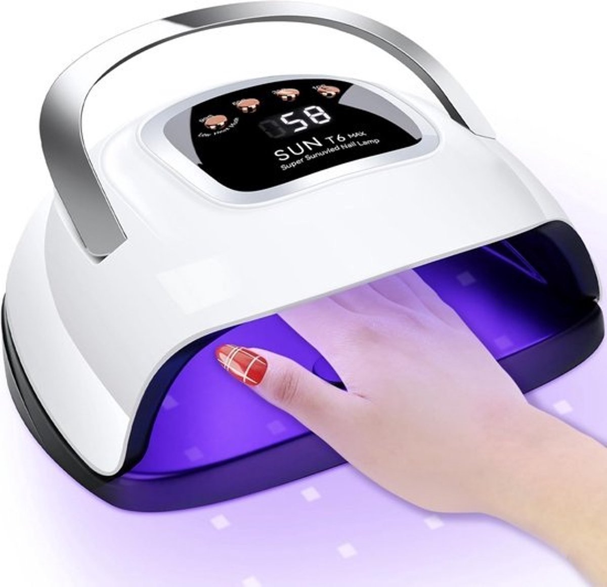 Krachtige 220W UV LED Nagellamp met LCD Scherm - Geschikt voor Alle Gel Nagellak