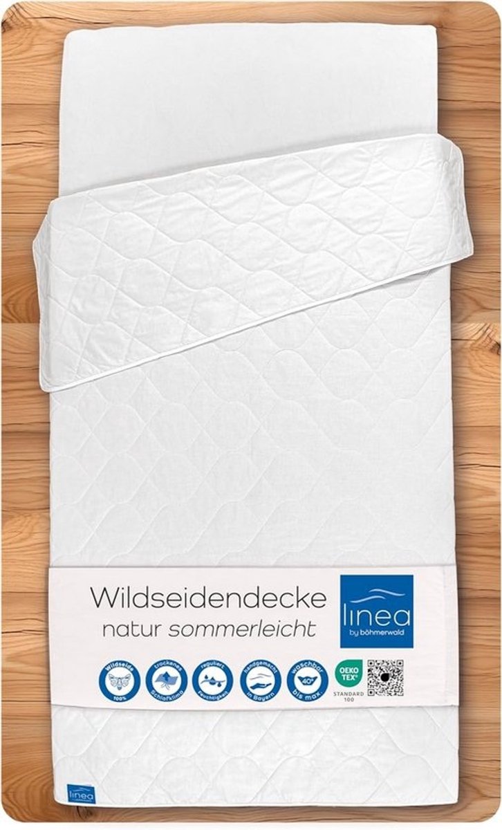 Zijden Dekbed Zomer Binnenkant 100% Wilde Zijde 220x240 cm Hypoallergeen