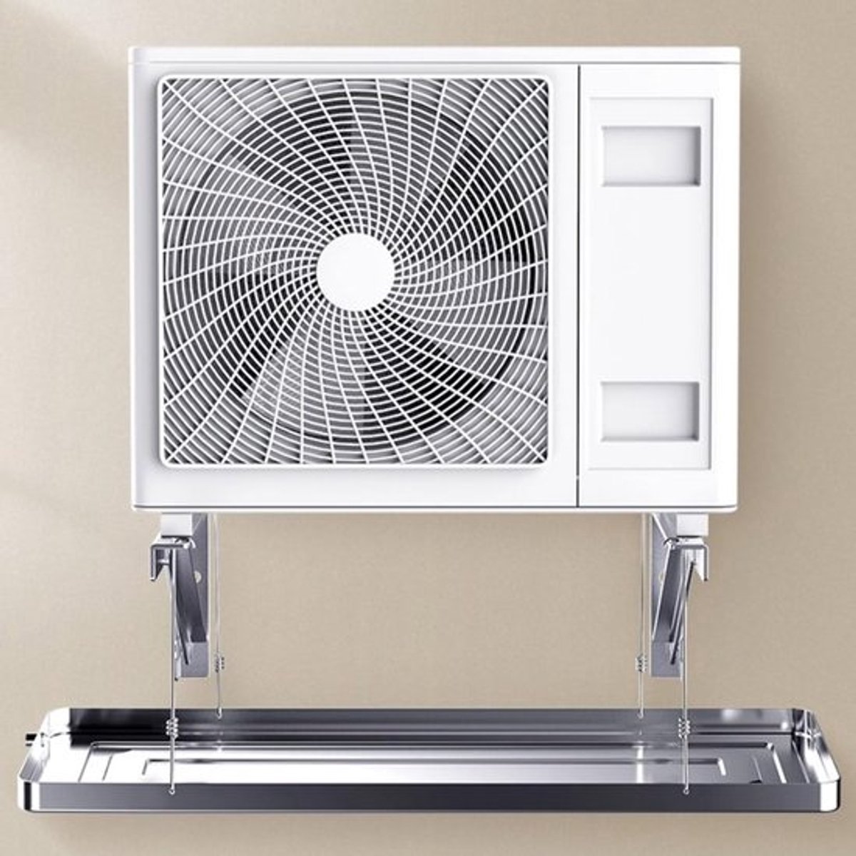 RVS Lekbak Condenswater Afvoerbak voor Airco en HVAC Binnen- en Buitenunits met Slang