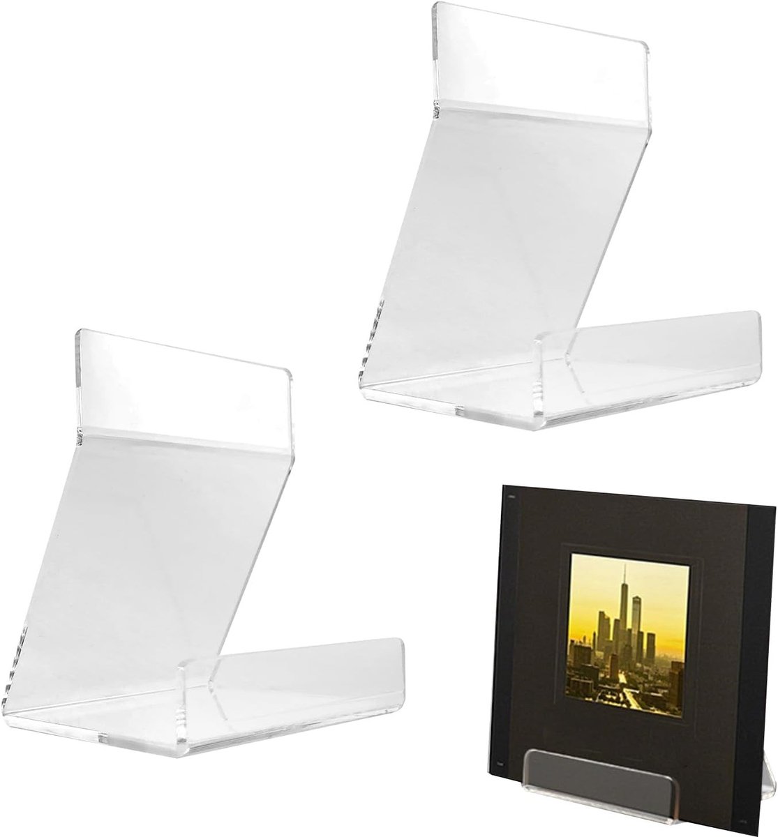 Stijlvolle Vinylstandaard voor Platen en CD's, Geschikt voor Grammofoonplaten, Boeken en Fotolijsten