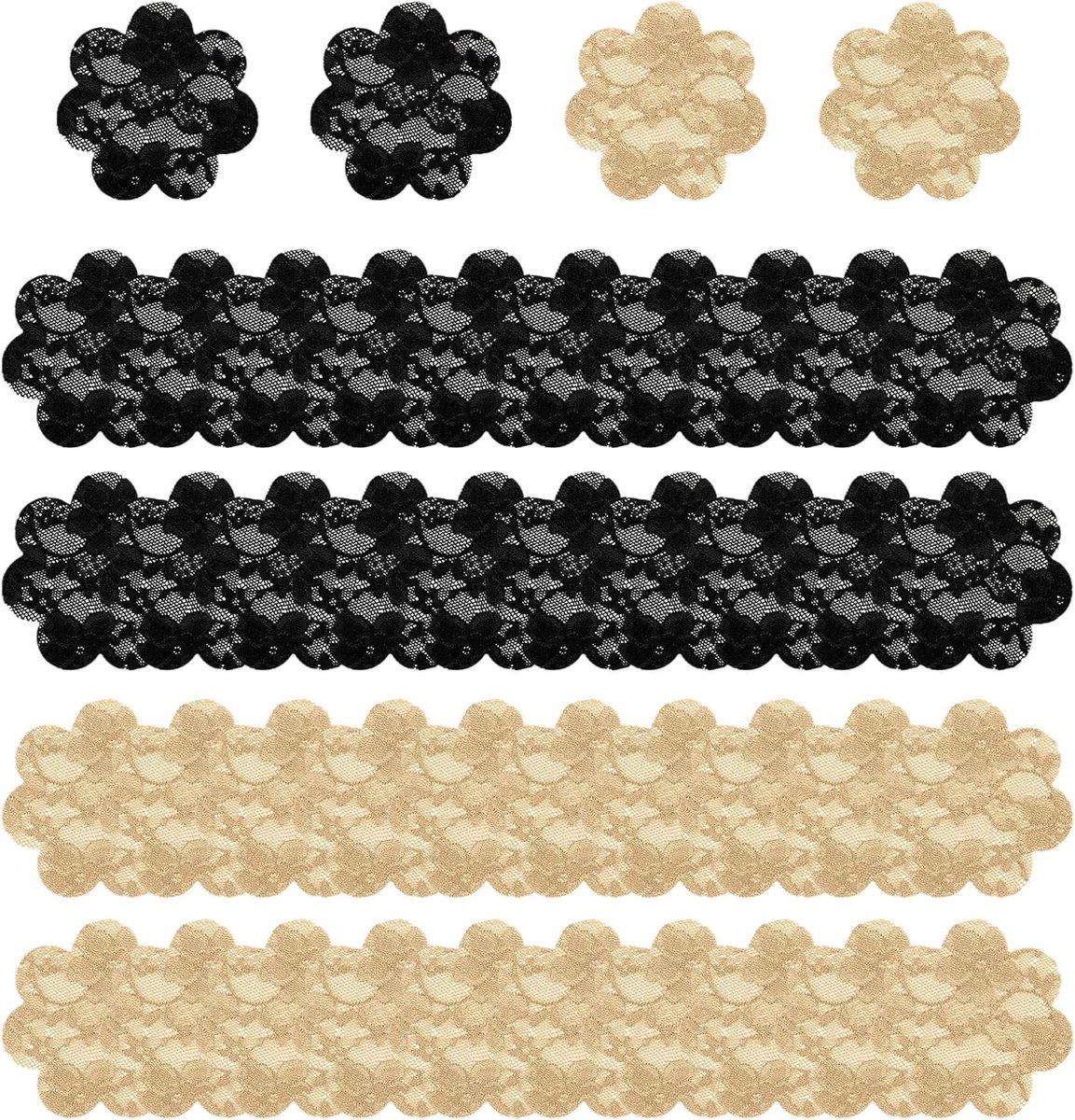 40 Stuks Vrouwelijke Lingerie Nipple Covers - Zelfklevende Bloemvormige Bedekking voor Halterjurken, Avonden en Sportactiviteiten - Wegwerpbaar en Ademend