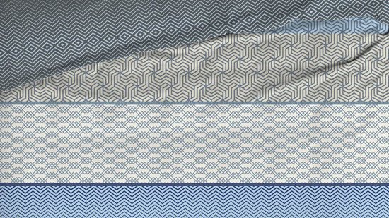Satin d'Or Maddox Dekbedovertrek - Eenpersoons - 140x200/220 cm - Blauw — afbeelding 3