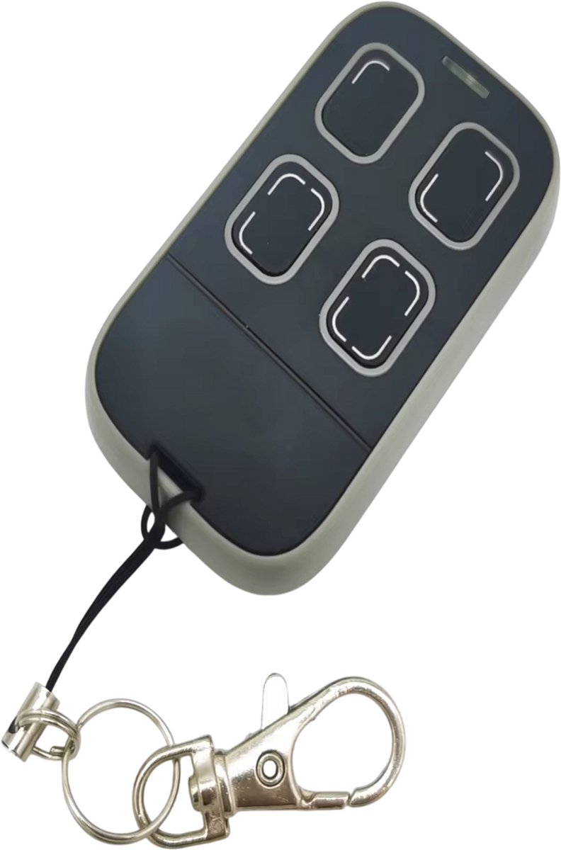 Universele Garagedeur Afstandsbediening 280–868 MHz – Poortopener & Garagedeur Remote 433, 315 & 390 MHz - Grijs