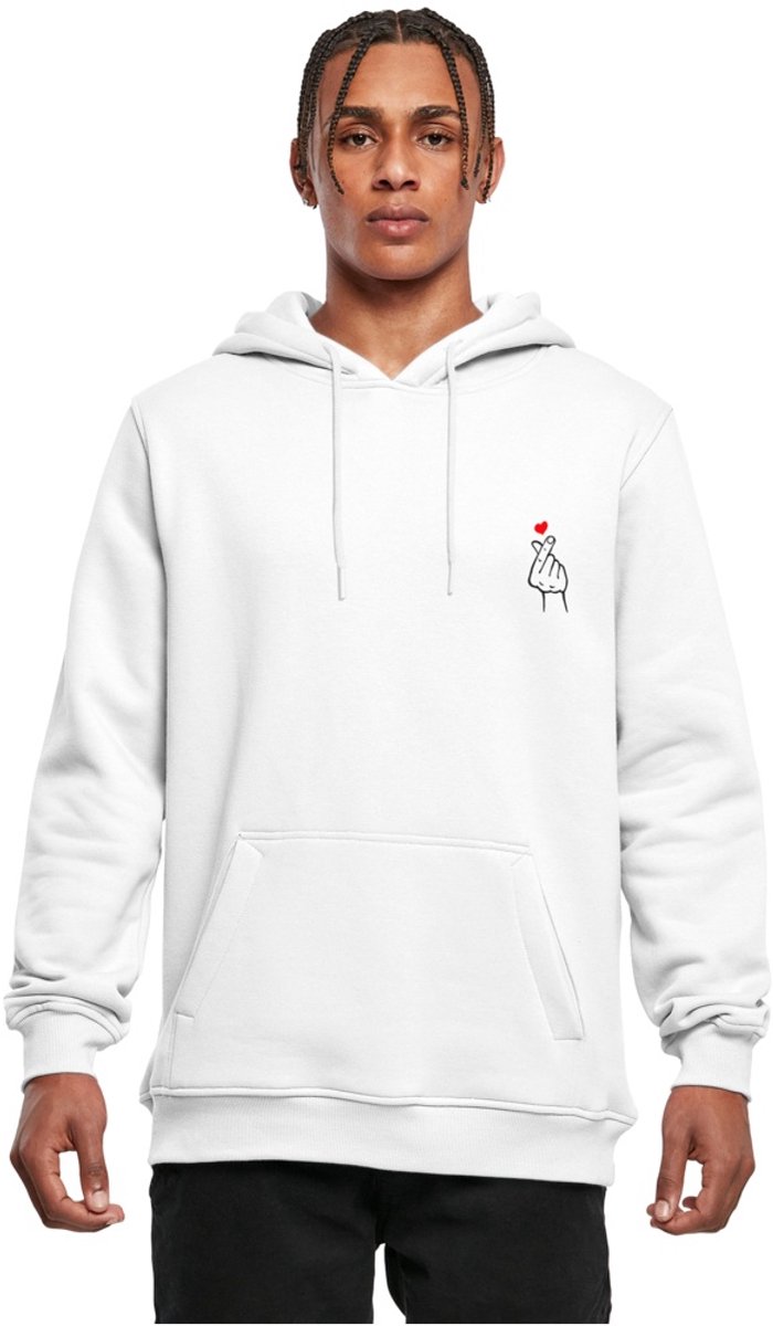 Mister Tee Love Sign 2.0 Hoodie/trui S Wit