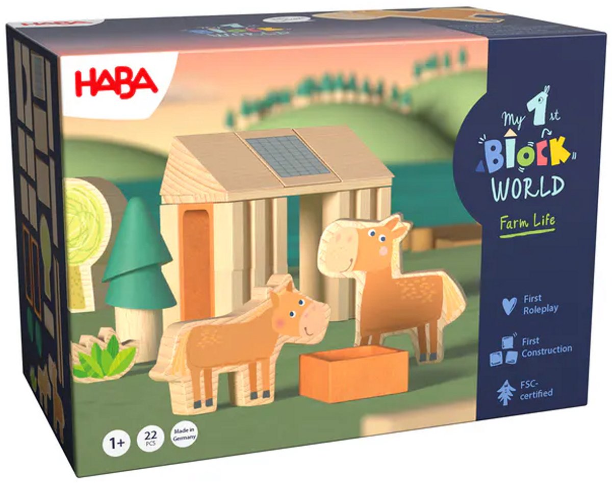 Haba My First Block World Paardenstal - 18 maanden+