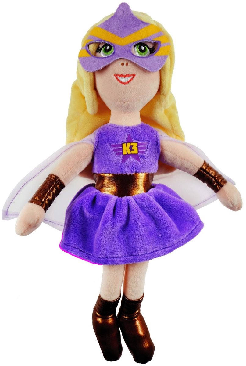 K3 - Knuffel - Pluche knuffel Superhelden - Julia - 30 cm