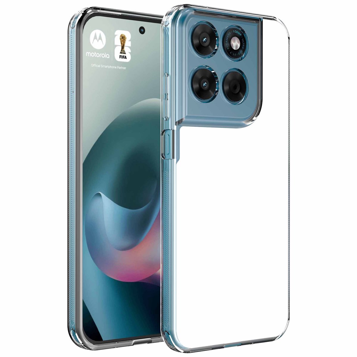 Smartphonica Sublimatie Telefoonhoesje geschikt voor Motorola Moto G77 - Transparant Sublimatie Telefoonhoesje met Plastic Insert geschikt voor Motorola Moto G77
