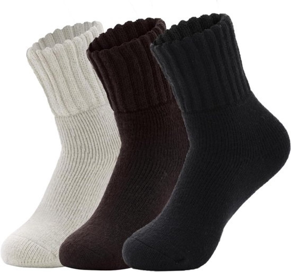 3 Paar Dames Warme Sokken - Dikke Winter Sokken voor Warmte & Comfort - Maat 35-42
