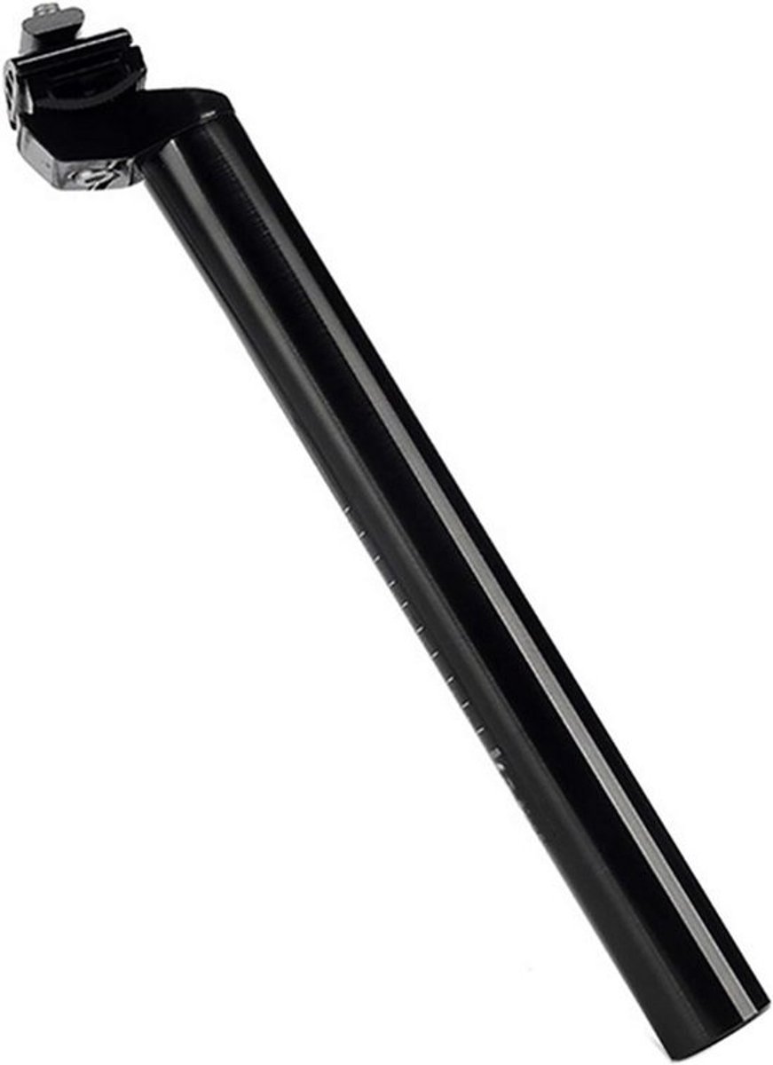 Fiets Zadelpen - Verstelbare Ondersteuning - Comfortabel Fietsen - Aluminium Constructie - 31.6mm x 300mm - Mat Zwart
