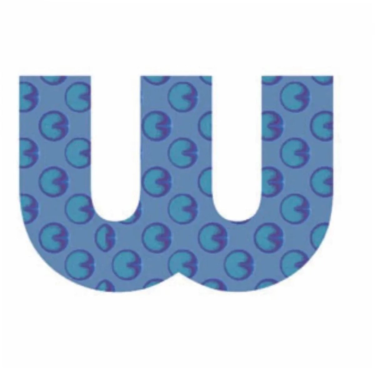 Lilipinso stickers blauwe letter w