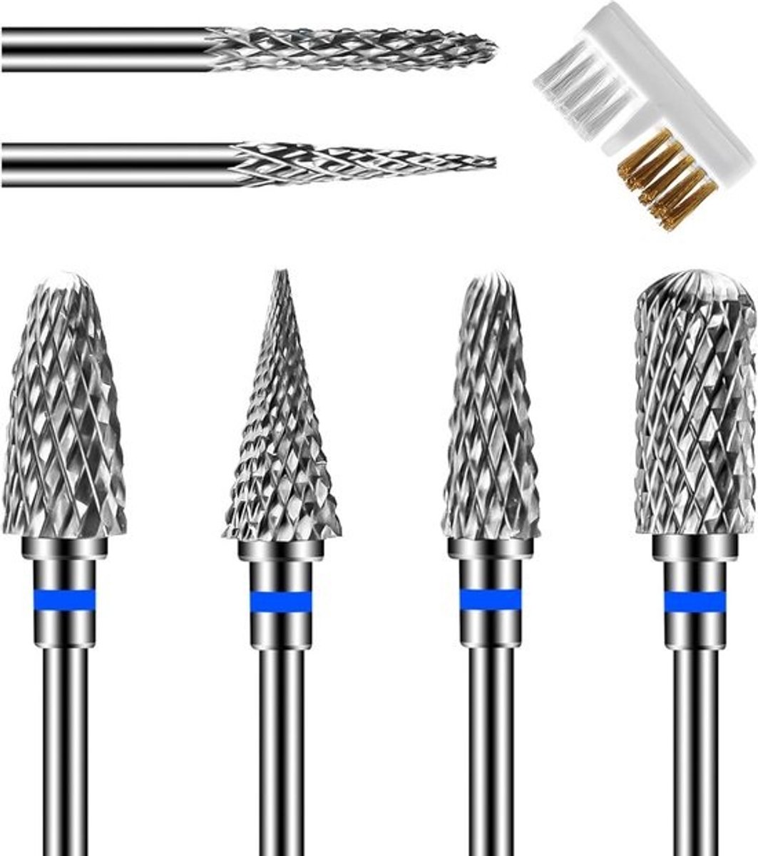 Set van 6 Professionele Nagelboren voor Acryl en Elektrische Nagelvijl