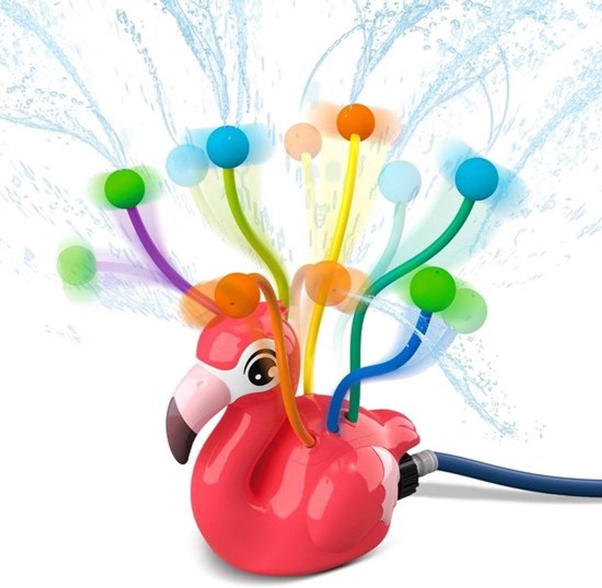 Waterspeelgoed Sprinkler - Tuin Plezier - Buiten Spelen - 2-in-1 Functie - 20x10x20 cm - Roze Flamingo