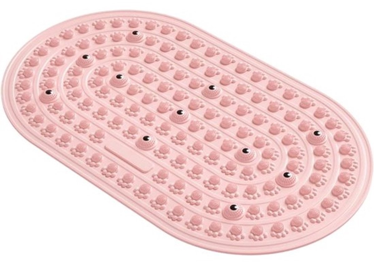 Massagevoetmat - Anti-vermoeidheid mat - Ontspanning thuis - Magnetische drukpunten - 40 x 58 cm - Zwart