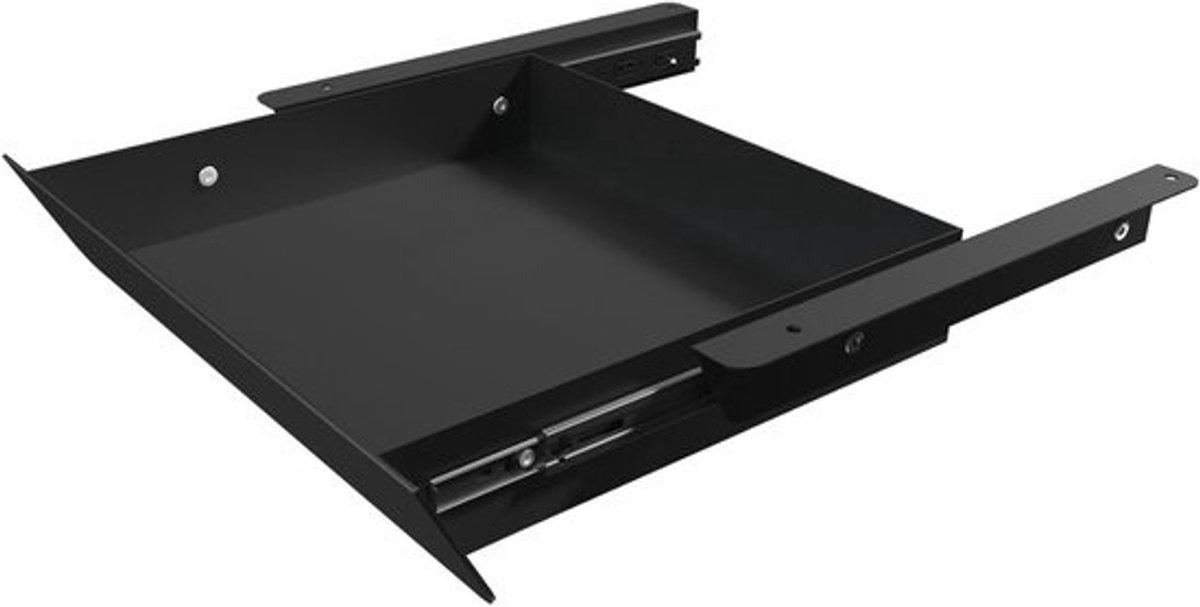 Onder Bureau Lade - Opberg Organizer - Zit-Sta Werkplek - 60 Graden Kantelpaneel - 39x23x7 cm - Zwart