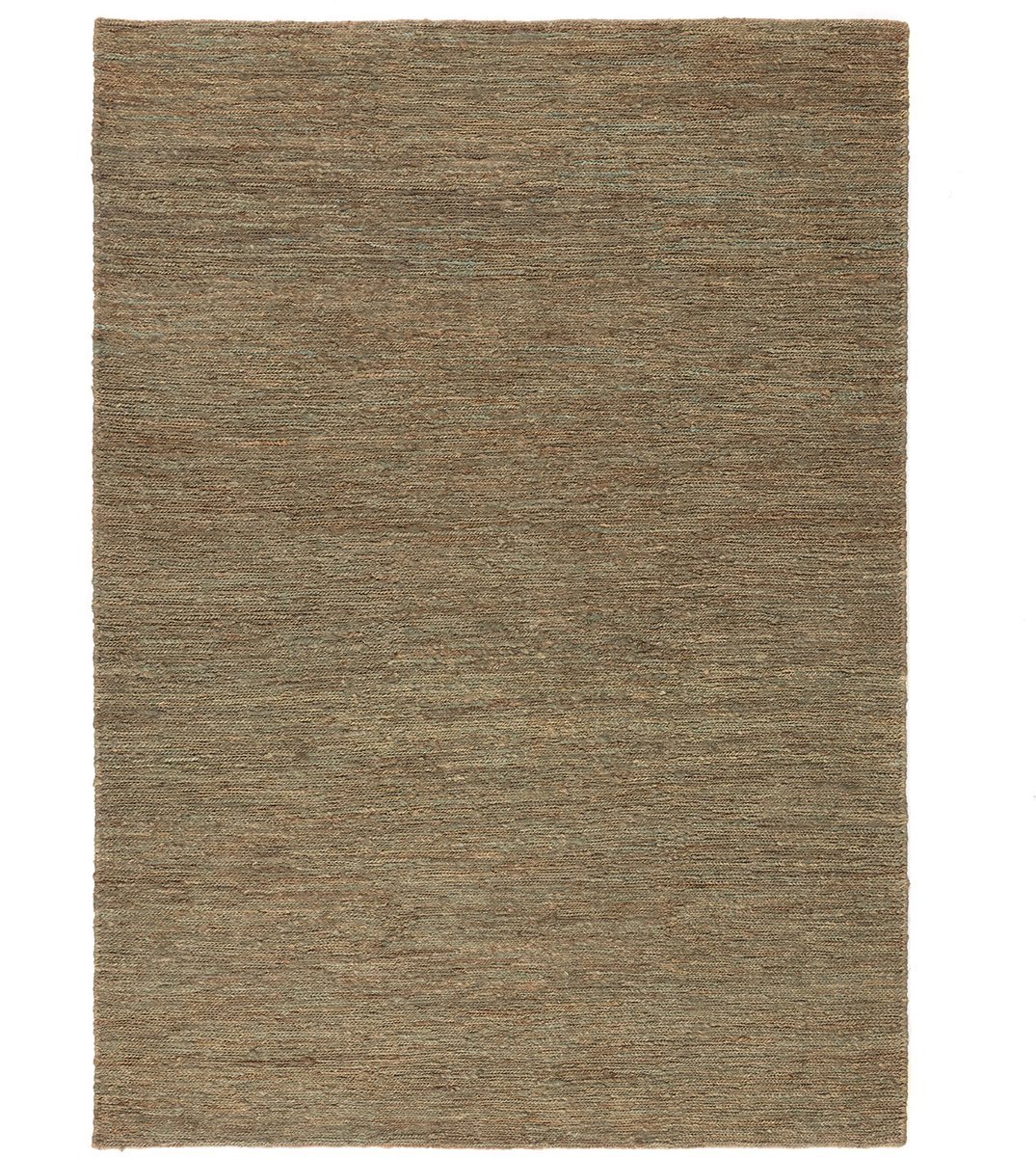Lino Terra Green Hennep Tapijt 250x350cm – Vlakgeweven Tapijt – 100% Hennep – 3,5 kg/m² - Groen Vloerkleed Woonkamer, Eetkamer of Slaapkamer